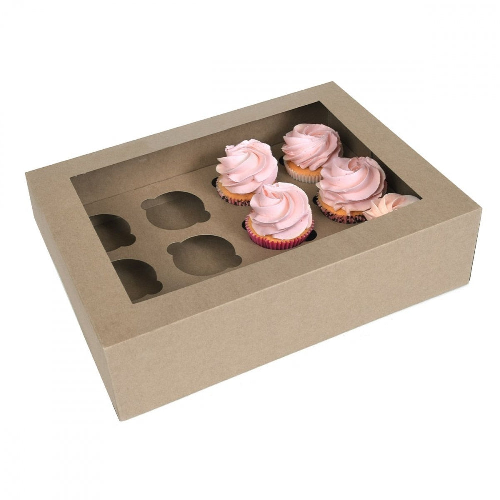 House of Marie Cupcake Boks 12 - Kraft pk/2