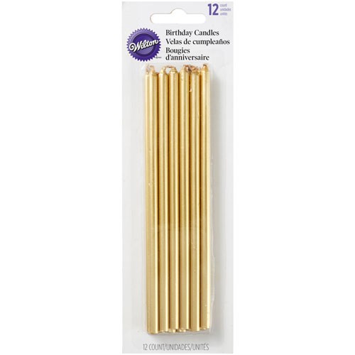 Wilton Bursdagslys Høy/12pk