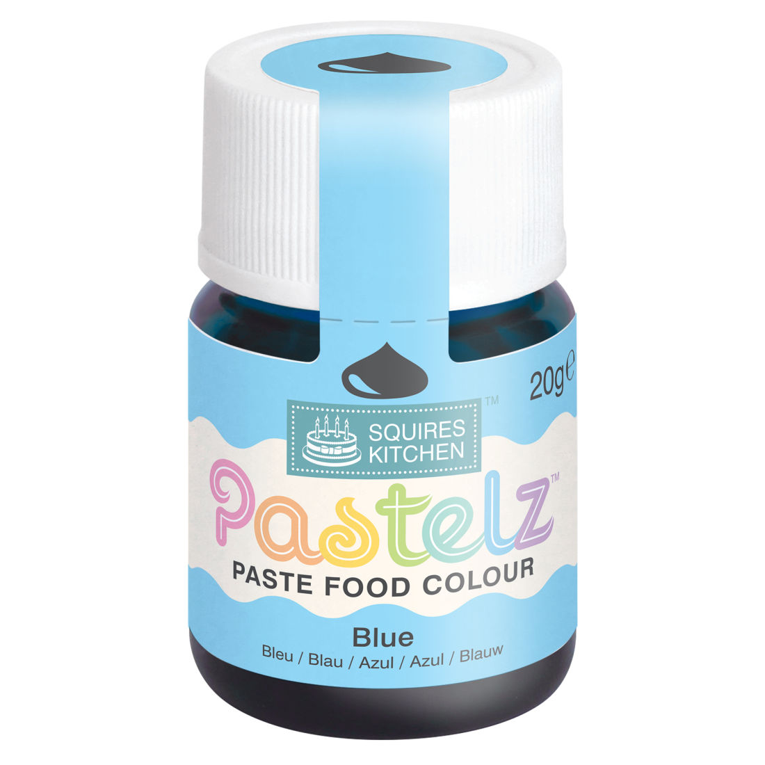 Matfarge pastellblå