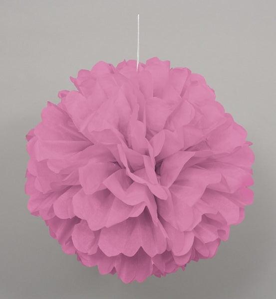 Rosa takdekor "ball", ca 40cm