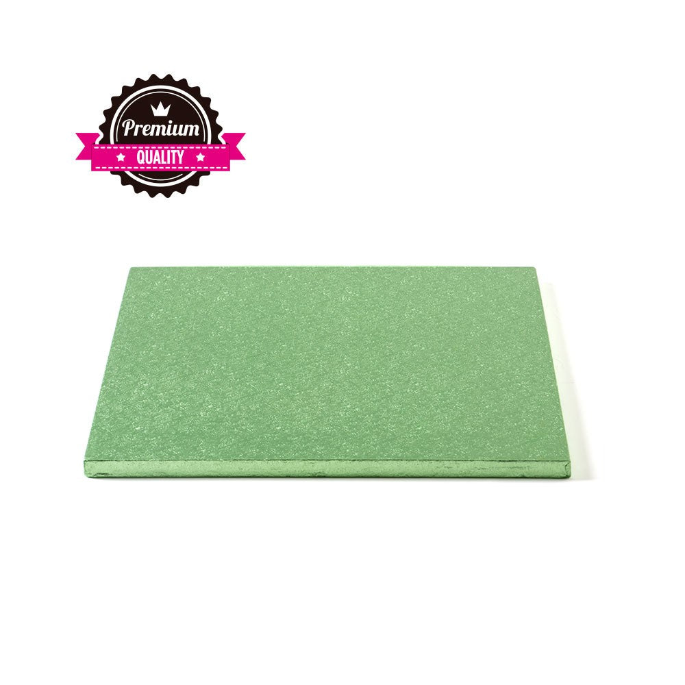 Kake Drum Kvadrat Lys grønn 25cm