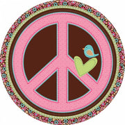 Papptallerken -Hippie Chick- 23cm pk/8