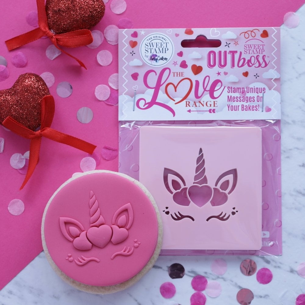 Sweet Stamp OUTboss Stempel - Heart Unicorn