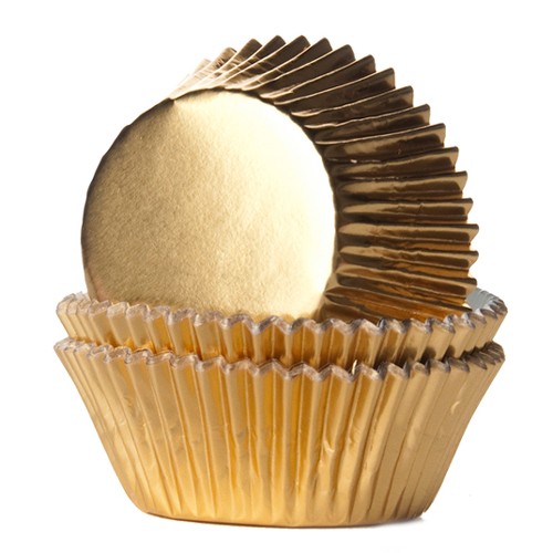 House of Marie Muffinsformer Folie Gull pk/24