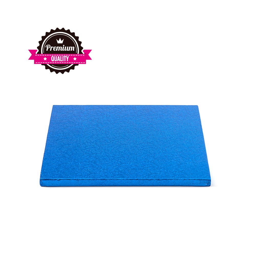 Kake Drum Kvadrat Blå 20cm