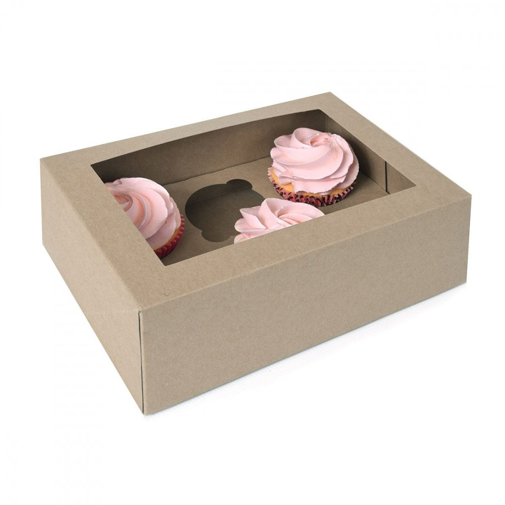 House of Marie Cupcake Boks 6 - Kraft pk/2