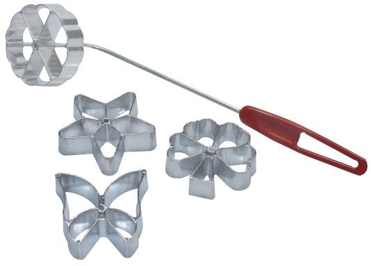 Aanonsen Rosettbakkelsjern med 4 figurer