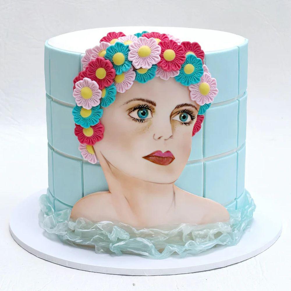 silikonform blomster til fondantfigurer