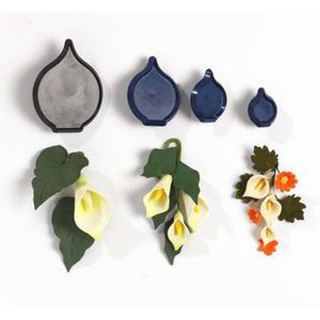 JEM utstikker Arum/Calla-lilje sett/3