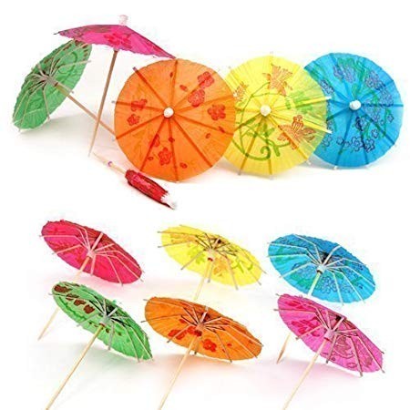 Papirparasoller, 10stk