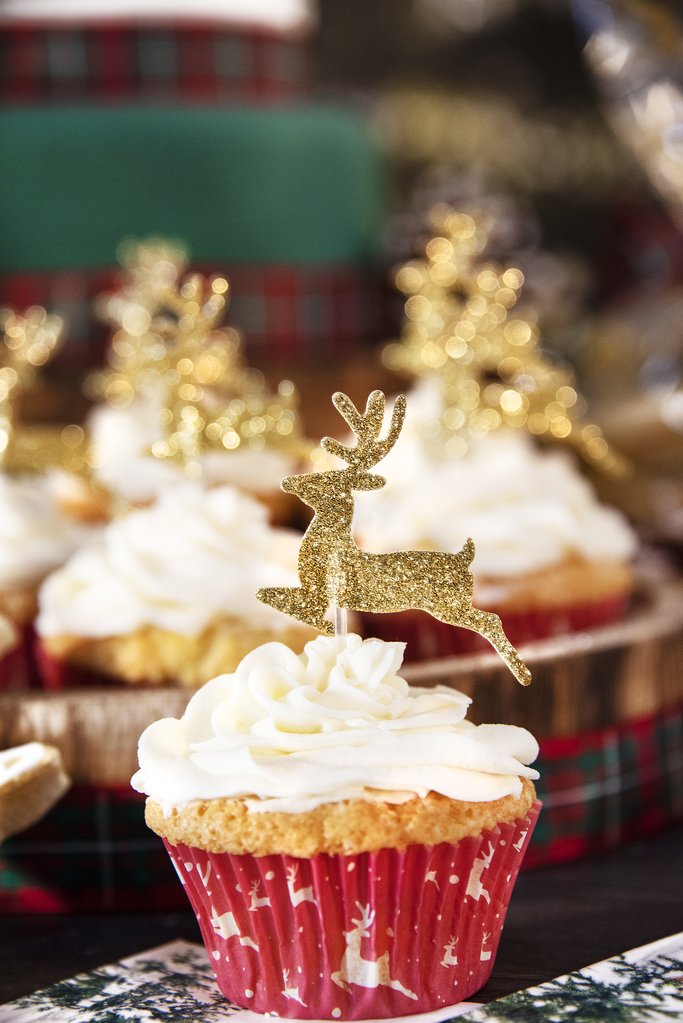 Cupcaketopper Jul Reinsdyr