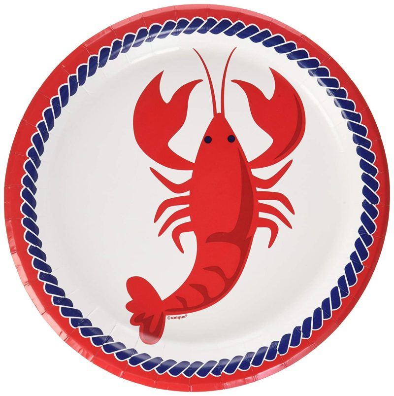Papptallerken -Sjøliv- 22cm pk/8