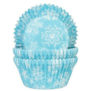 House of Marie Muffinsformer Snøkrystaller blå pk/50