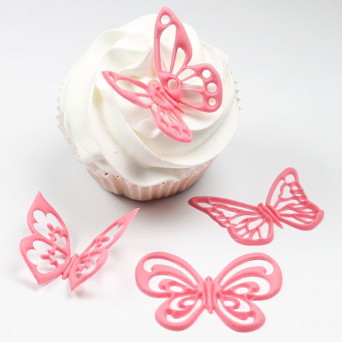 JEM Fantasi Sommerfugl Cupcake Top 4 deler