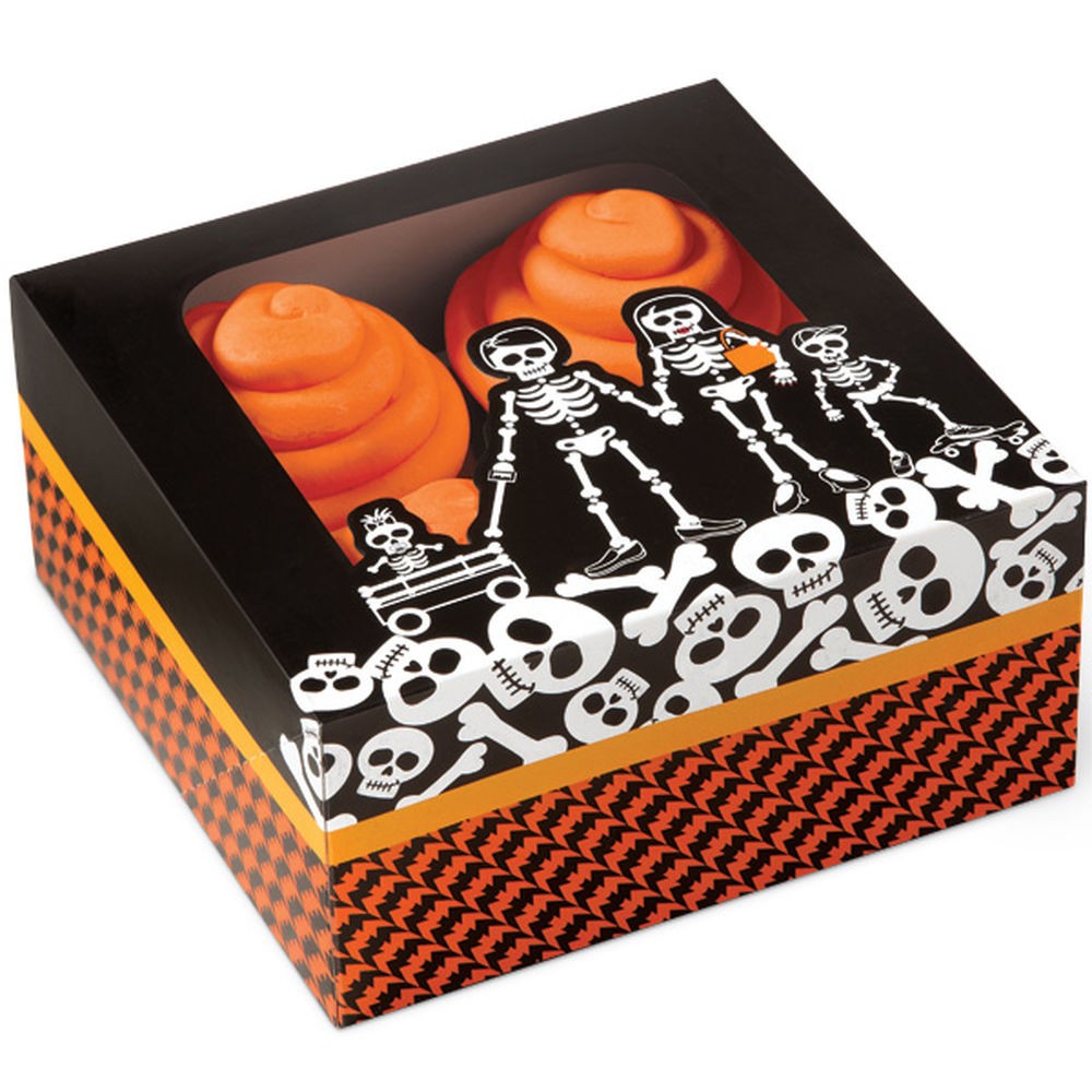 Wilton Eske til 4 cupcakes -Skjeletter- pk/3