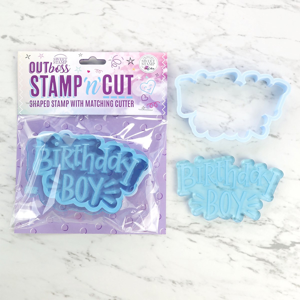Sweet Stamp OUTboss - Stamp n Cut -Birthday boy-