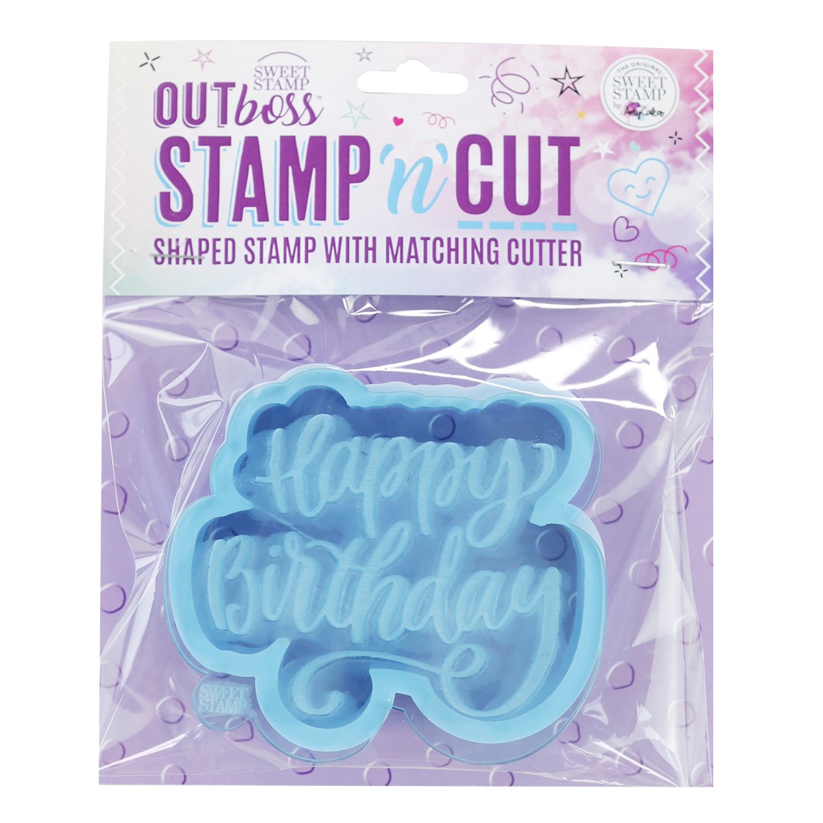 Sweet Stamp Stempel med utstikker - happy birthday