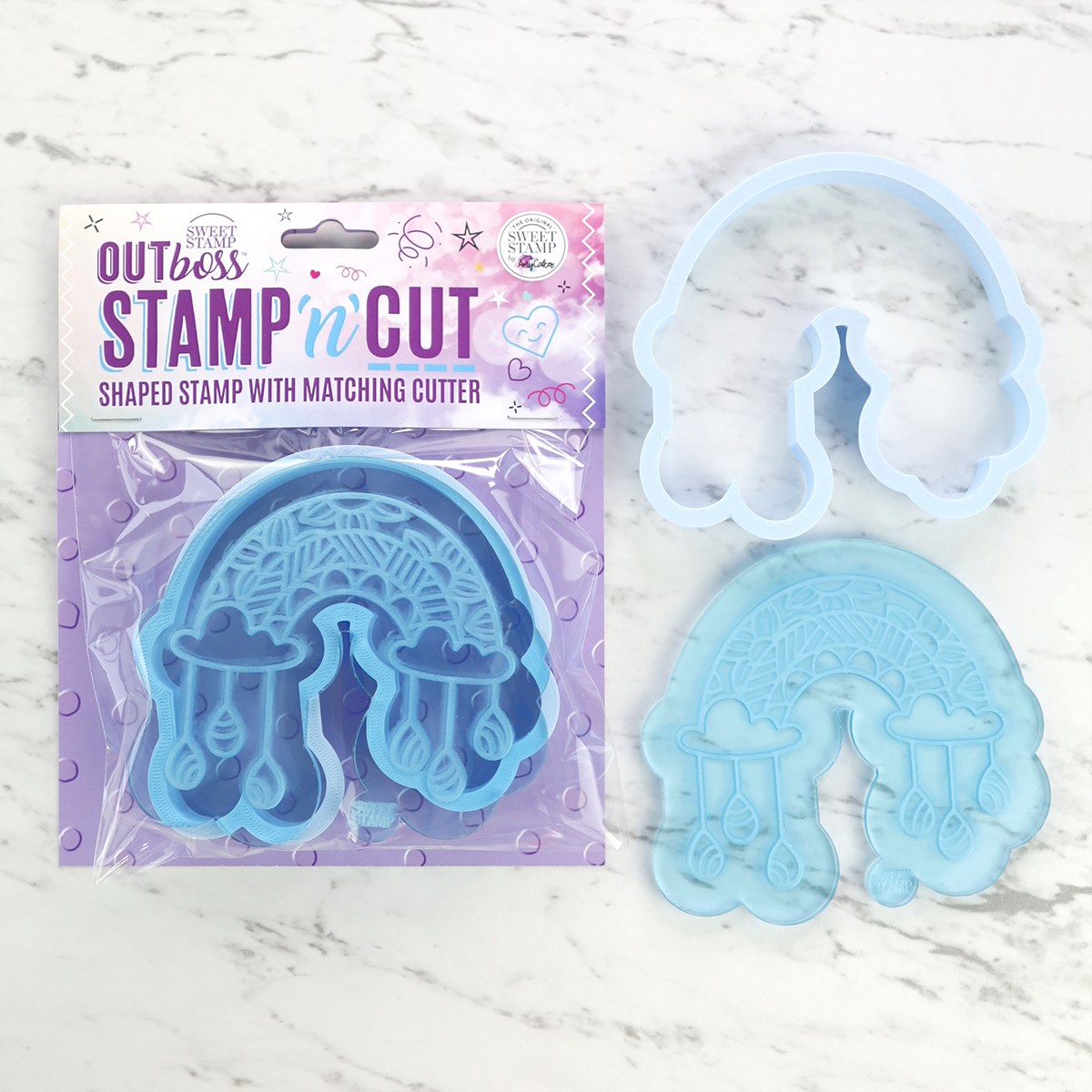Sweet Stamp OUTboss - Stamp n Cut -Regnbue-