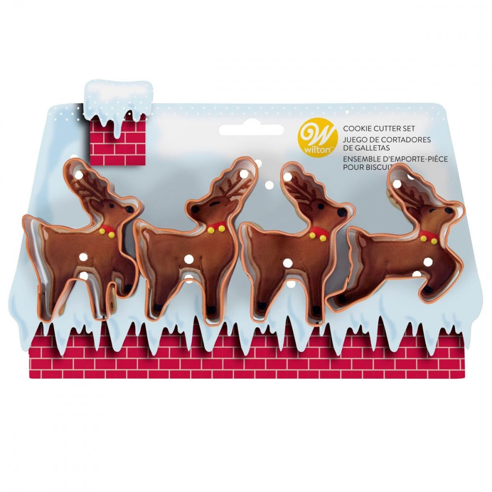 Wilton Pepperkakeformer Reinsdyr pk/4