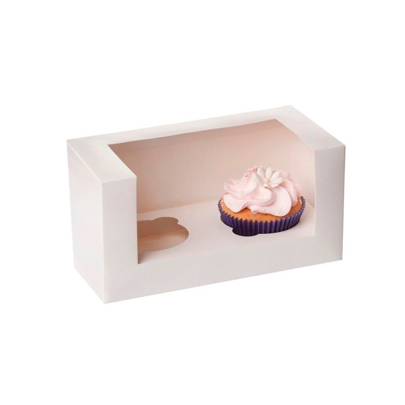 House of Marie Cupcake-boks 2 -hvit- pk/3