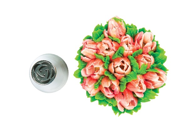 Silikomart liten sprøytetipp Blomster 03