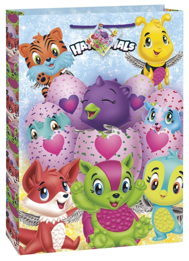 Hatchimals ekstra stor gavepose 33x46cm