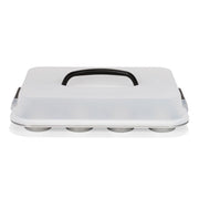Patisse Silver-Top Muffinsbrett med lokk, for 12