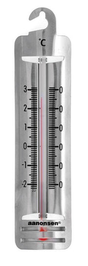 Termometer for kjøleskap i rustfritt stål