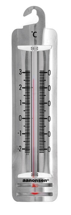 Termometer for kjøleskap i rustfritt stål