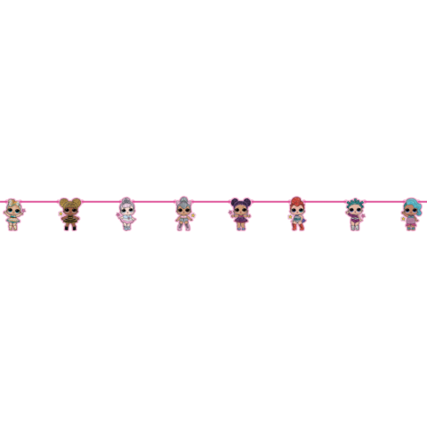 Banner med figurer -L.O.L. Surprise- 2,3m