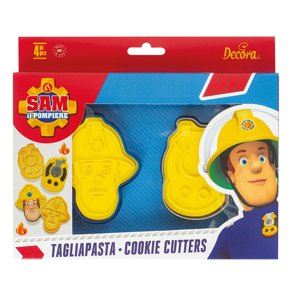 Decora Utstikkere med stempel -Brannmann Sam- type 2, sett/2