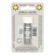 Sugarflair spiselig glitter Antique Silver, 2g