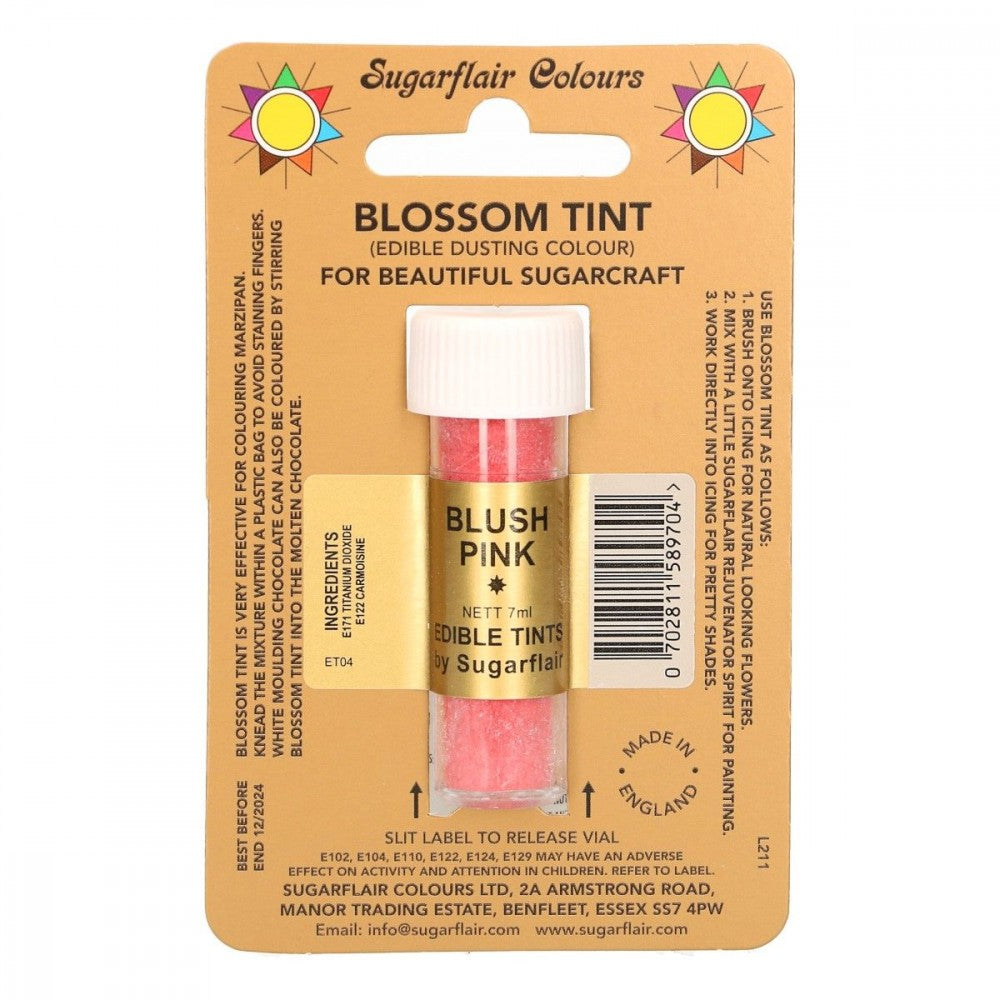 Sugarflair pulverfarge Blush Pink, 7ml
