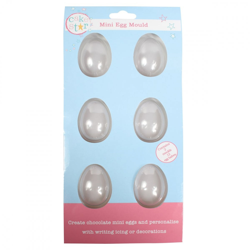 Cake Star sjokoladeform 6 mini-egg, sett/2