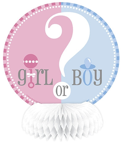 Babyshower gutt/jente bordpynt