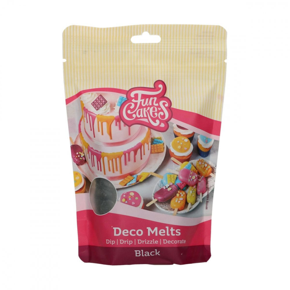 FunCakes Deco Melts -Svart- 250g