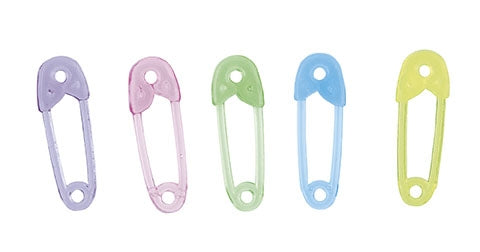 Dekor-nåler i assorterte farger, pk/40