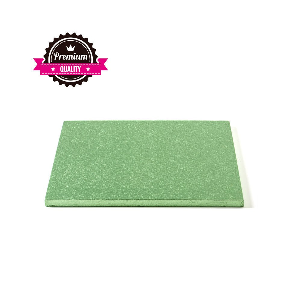 Kake Drum Kvadrat Lys grønn 20cm