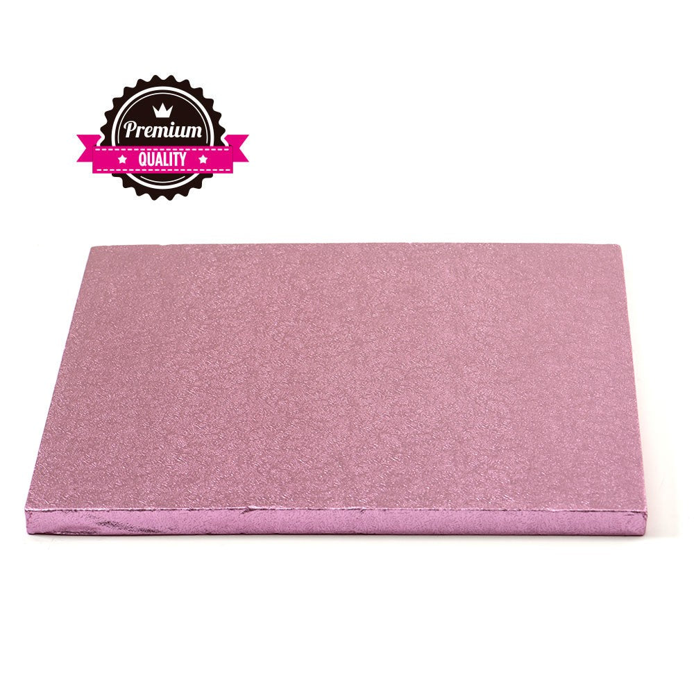 Kake Drum Kvadrat Rosa 40cm