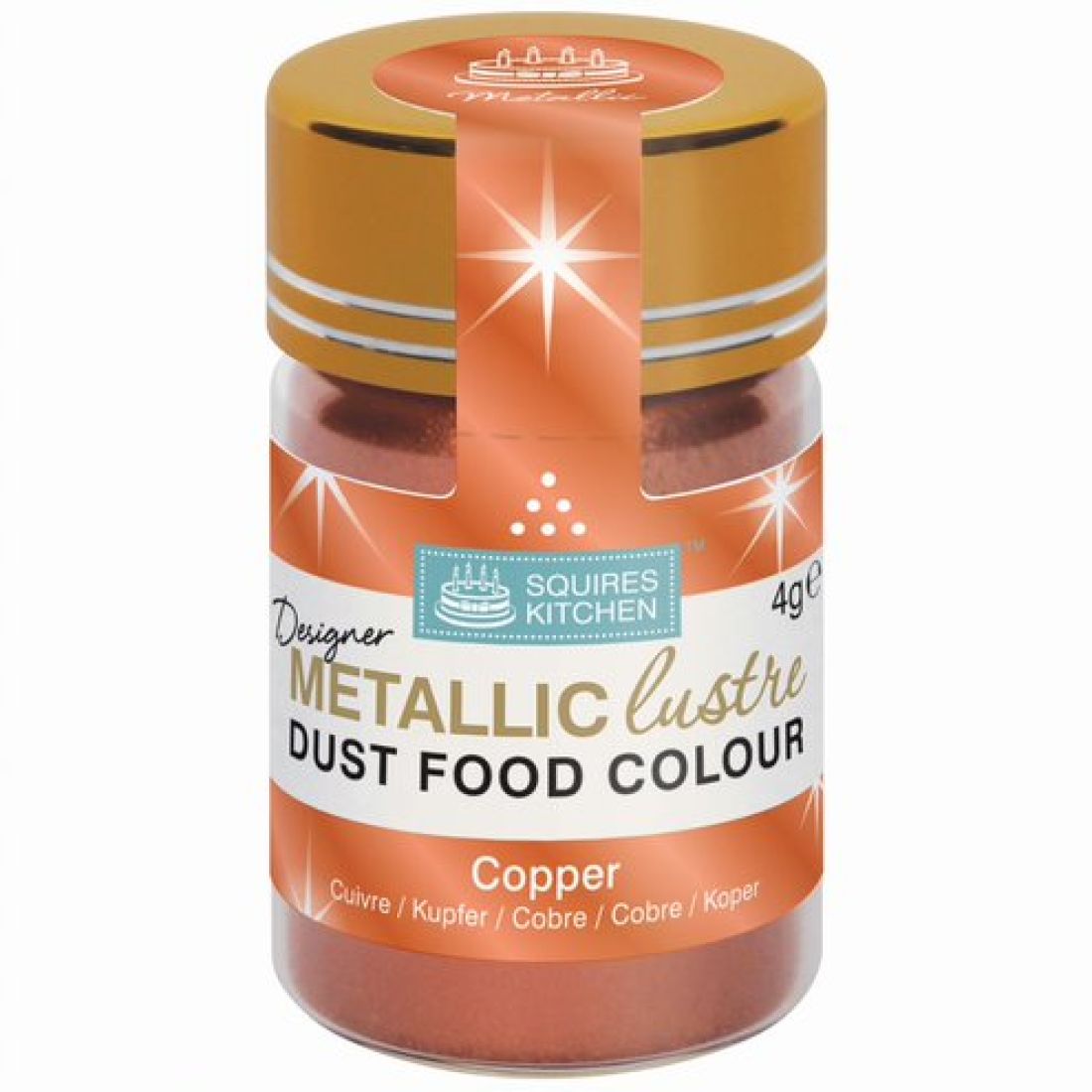 SK designer metallic lustre kobber