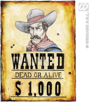 Wanted - papir-plakat