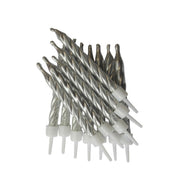 Kakelys sølvspiral pk/12