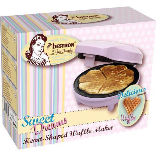 Bestron Sweet Dreams - Vaffeljern -Pastellrosa-