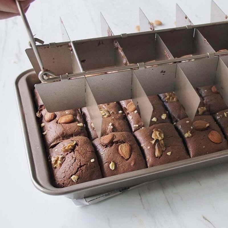 Browniepanne med skillevegger
