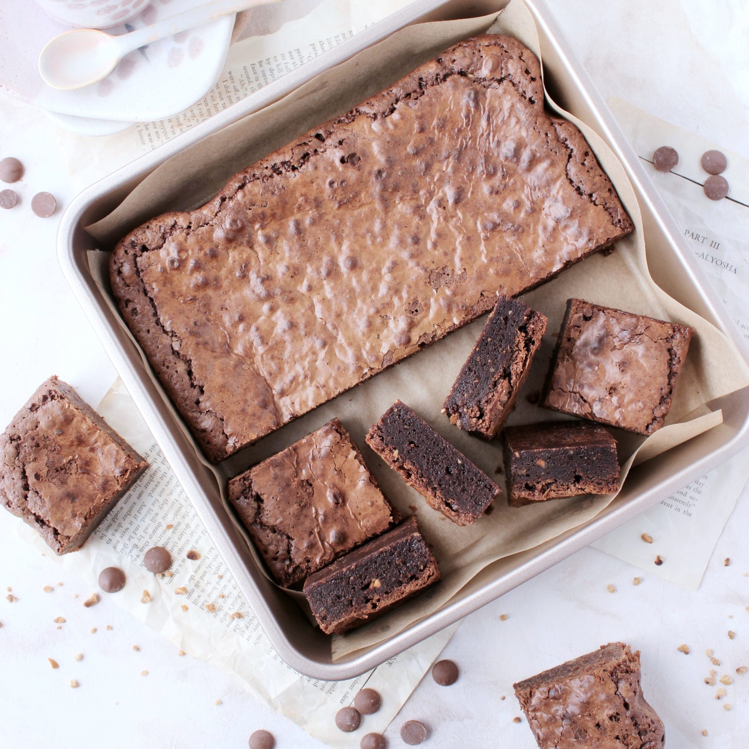 Produktpakke til Brownies med hasselnøttkrokan