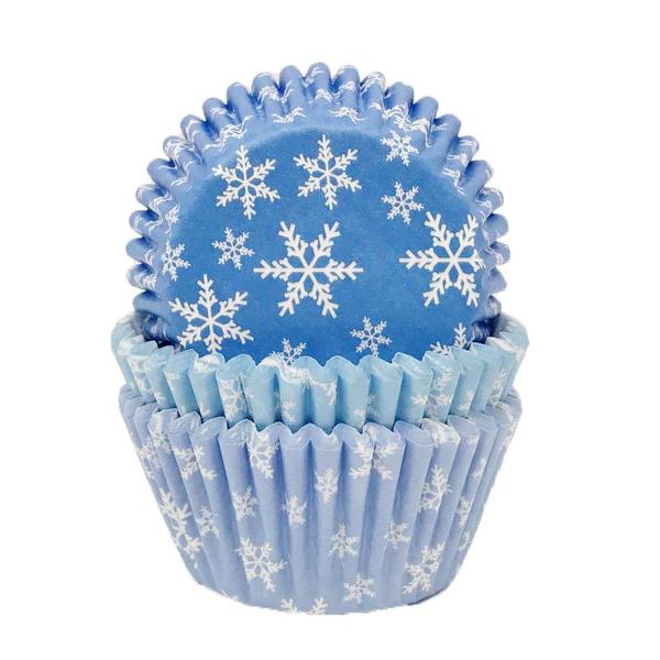 Muffinsformer Snøkrystaller