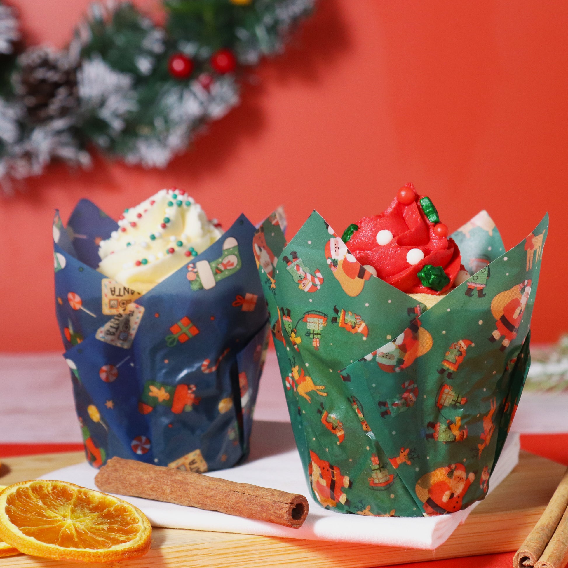 Julemuffinsformer tulipan