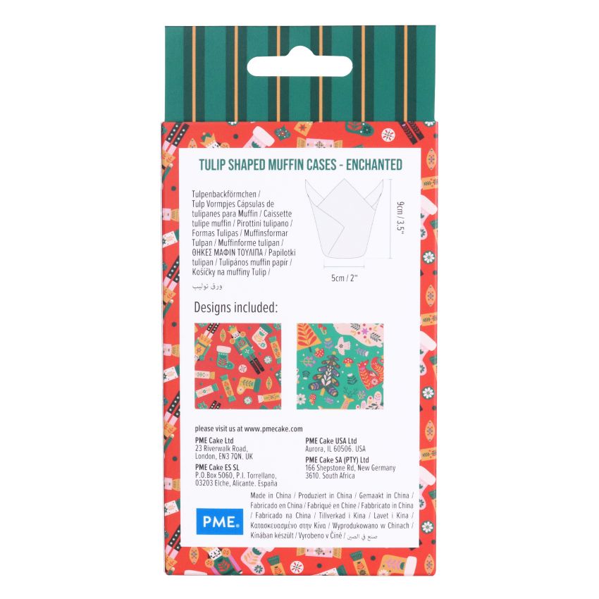 Tulipan julemuffinsformer - Nøtteknekker og reinsdyr, pk/24