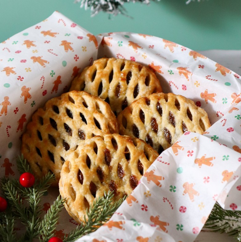 Innleggspapir kakebokser jul