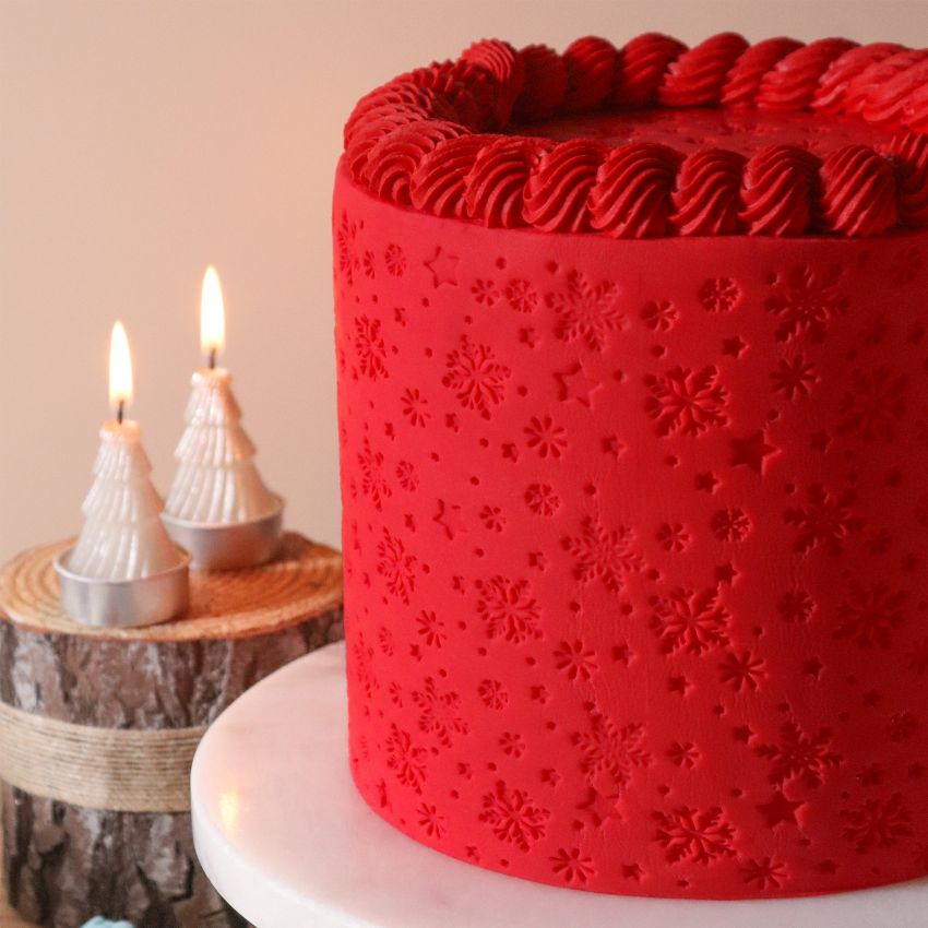 PME Pregematte i silikon - Snøkrystaller